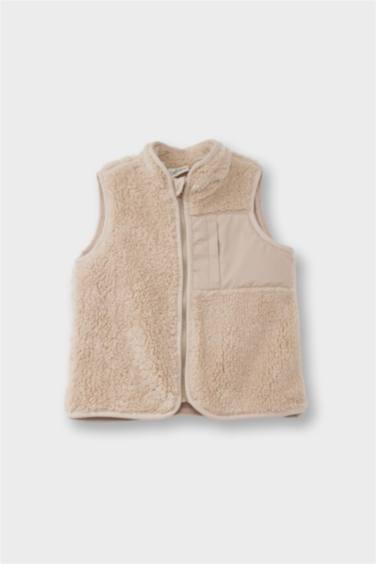 Gilet en peluche zippé pour bébé garçon