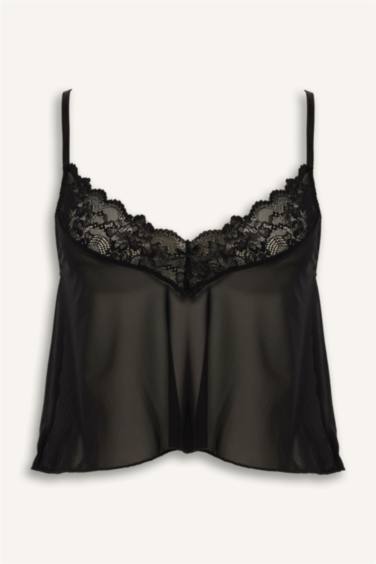 بلوزة تول قصة عادية من Fall in Love