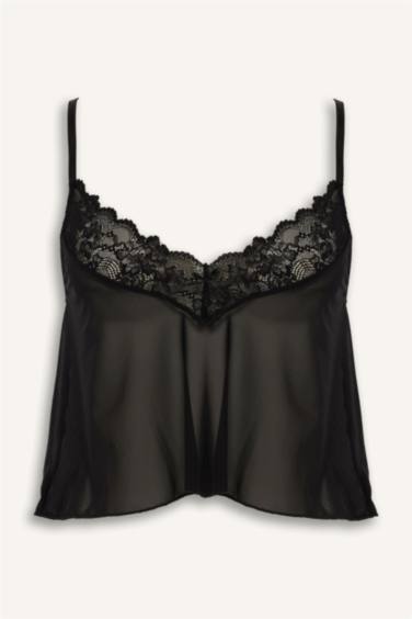 Regular Fıt Tül Üst - Görsel 5