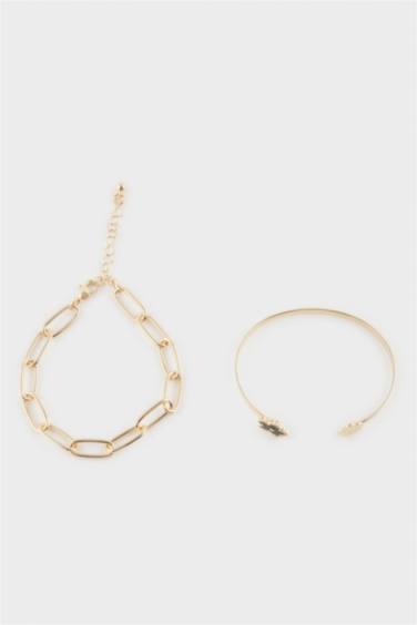 Kadın 2'li Gold Bileklik Bilezik