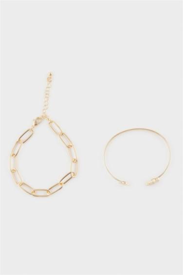 Kadın 2'li Gold Bileklik Bilezik