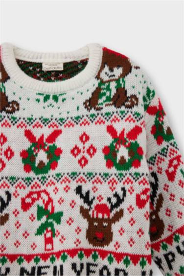 بلوفر بيبي بناتي قصة عادية بطبعة كريسماس