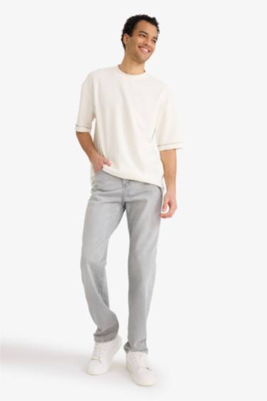 Straight Fit Regular Hem Trousers