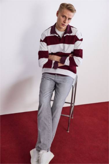 Straight Fit Regular Hem Trousers