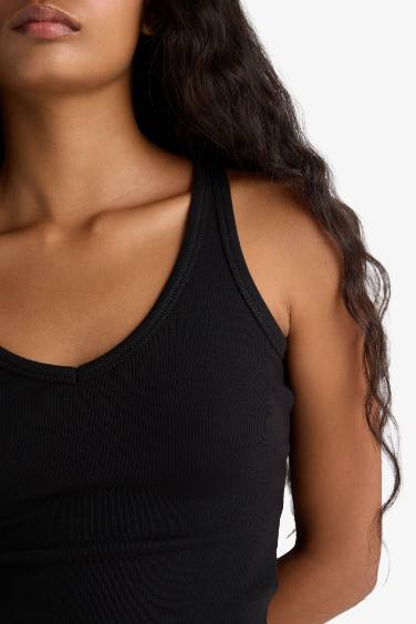 Slim Fit Camisole V-Neck Tank Top