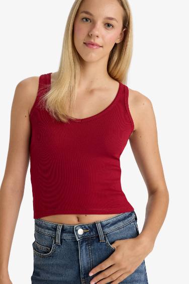 Slim Fit Camisole V-Neck Tank Top