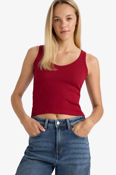 Slim Fit Camisole V-Neck Tank Top