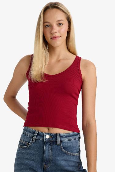 Slim Fit Camisole V-Neck Tank Top
