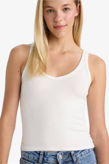 Slim Fit Camisole V-Neck Tank Top