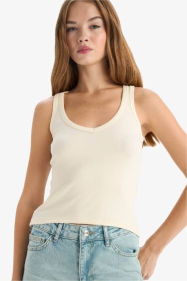 Slim Fit Camisole V-Neck Tank Top
