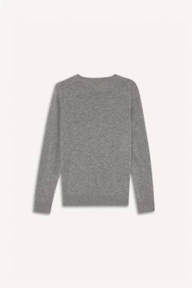 Yün Karışımlı Bisiklet Yaka Triko Kazak