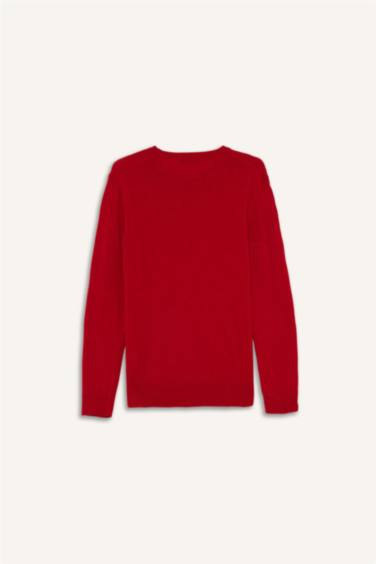 Yün Karışımlı Bisiklet Yaka Triko Kazak