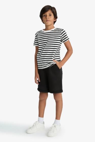 Erkek Çocuk Beli Lastikli Pike Şort