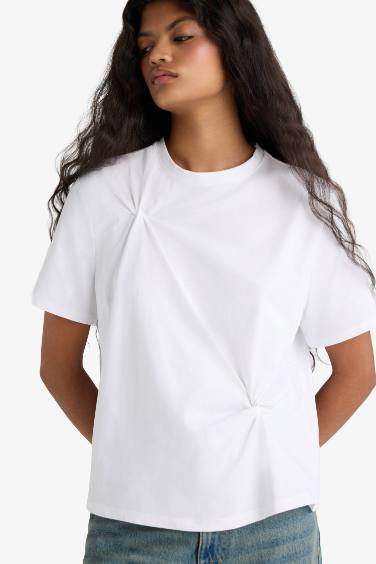 Regular Fit Crew Neck Cotton T-Shirt