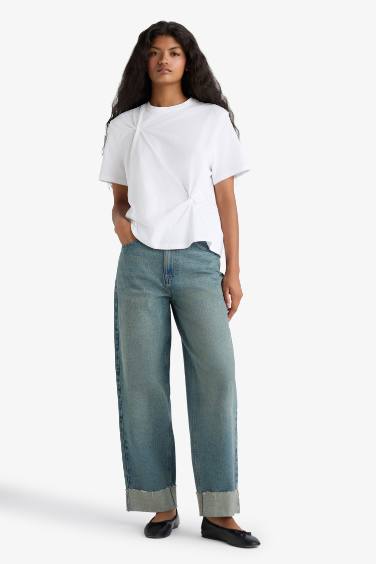 Regular Fit Crew Neck Cotton T-Shirt