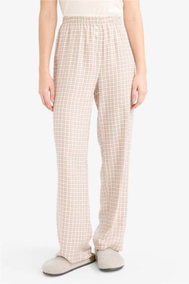 بنطلون بيجاما كاروهات قصة عادية من Fall in Love