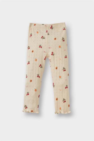 سيت بجامة بيبي بناتي بطبعة فاكهة مضلع - قطعتين