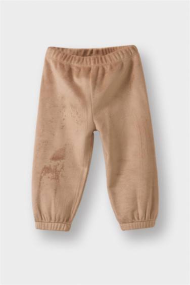 Baby Girl Cloud Printed Welsoft Plush Top Bottoms 2 Piece Pajama Set