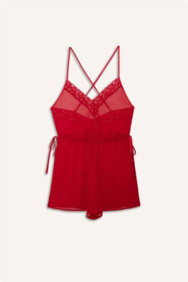 جمبسوت شيفون قصة عادية بياخة V بحمالات