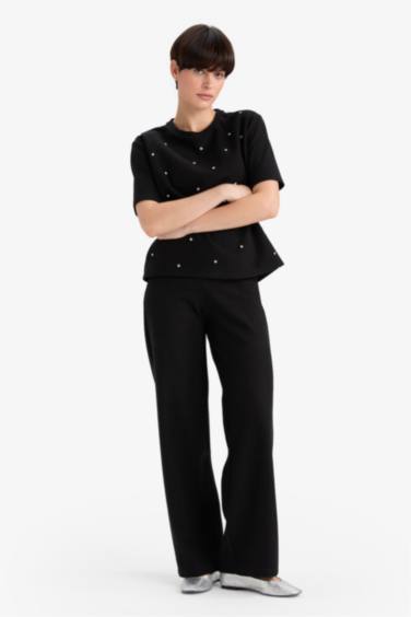 Straight Fit Trousers