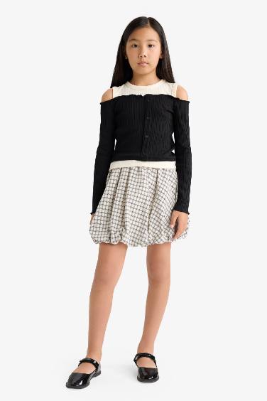 Girl Woven Regular Fit Skirt