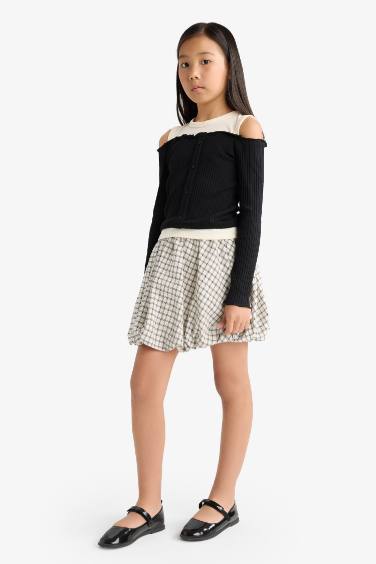 Girl Woven Regular Fit Skirt