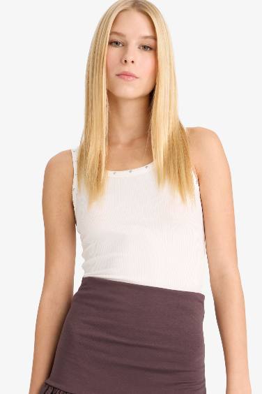 Slim Fit Camisole Square Collar Tank Top
