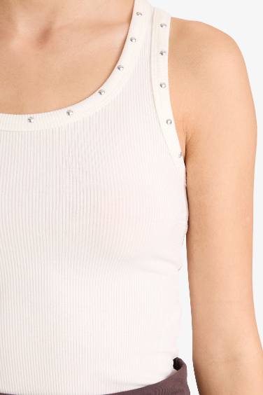 Slim Fit Camisole Square Collar Tank Top