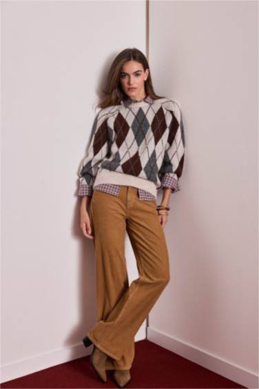 Zipper Velvet Trousers