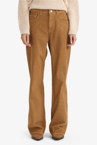 Zipper Velvet Trousers