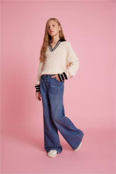 بلوز صوف بناتي قصة عادية بياخة بولو