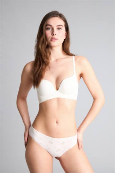 Kaplı Pedli Tişört Bra - Görsel 2