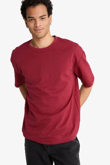 Oversize Fit Crew Neck Short Sleeve T-Shirt