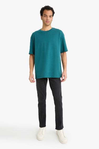 Oversize Fit Crew Neck Short Sleeve T-Shirt