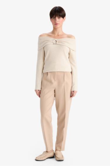 Slim Fit Off Shoulder T-Shirt