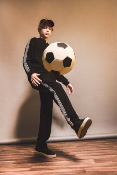 Boy Elastic Waist Straight Leg Sweatpants