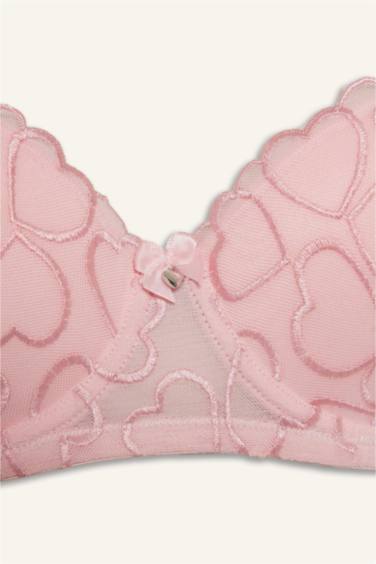 Fall in Love с вышивкой с кружевом с кружевом с чашечками с пуш-апом С косточками Бюстгалтер