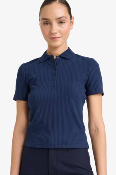 Футболка поло кашкорсе Slim Fit с коротким рукавом