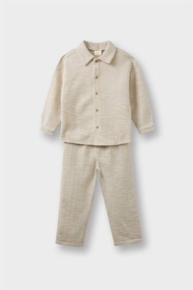 سيت بيبي ولادي قميص وبنطلون - قطعتين