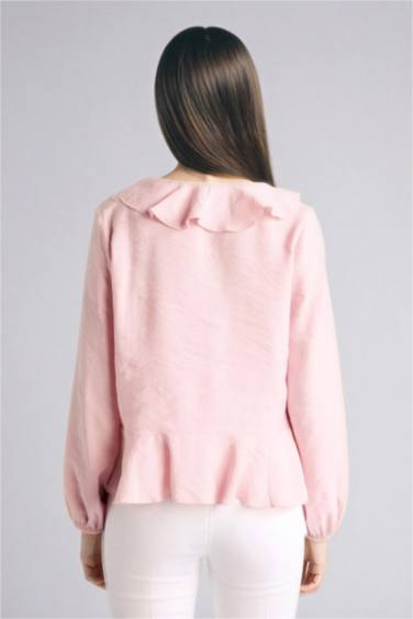 Volanlı Modal Bluz - Görsel 6