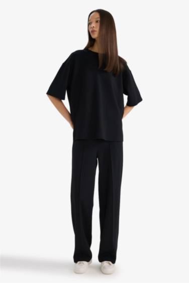 Брюки из модала Straight Fit