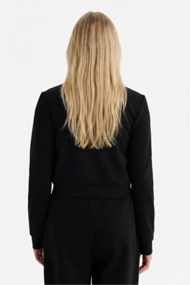 Кардиган с воротником-стойкой Slim Fit