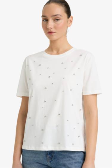 Трикотажная футболка Regular Fit с 3D эффектом