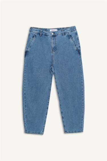 بنطلون قصة مريحة فضفاضة