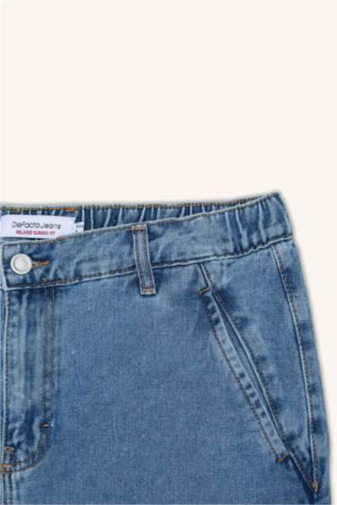 بنطلون قصة مريحة فضفاضة