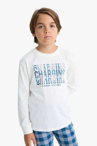 Boy Printed Top Bottoms 2 Piece Pajama Set