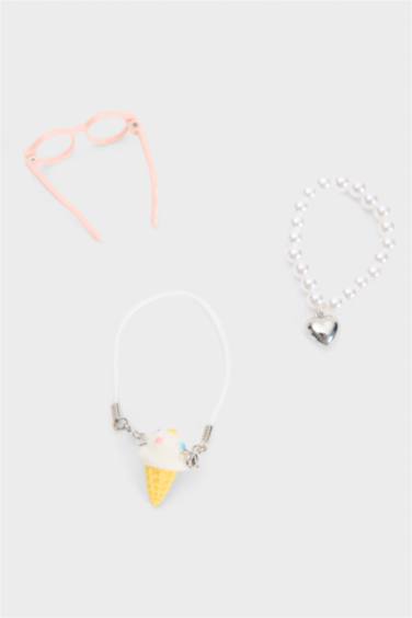 Kadın Mavi Detaylı Giydirilebilir Charm Anahtarlık Kostümü