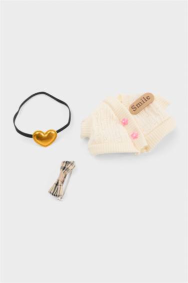 Kadın Ekose Etek Detaylı Giydirilebilir Anahtarlık Kostümü