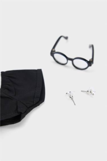 Kadın Siyah-Beyaz Detaylı Giydirilebilir Charm Anahtarlık Kostümü