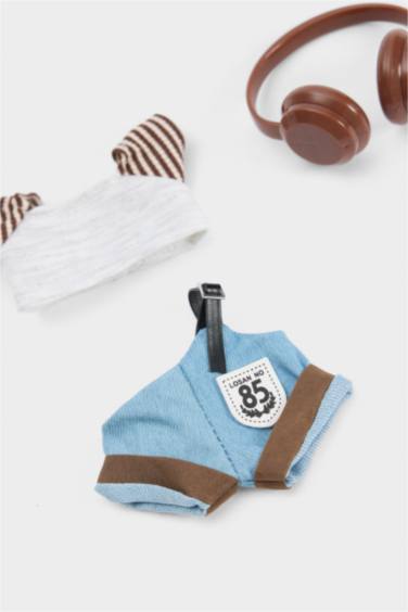 Kadın Kedi Detaylı Giydirilebilir Anahtarlık Kostümü